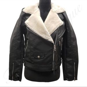 BLANK NYC Faux Fur Leather Jacket